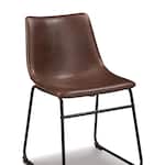 ashy brown inch standard seat height side chair   