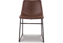 ashy brown inch standard seat height side chair   