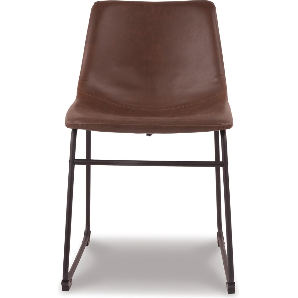 ashy brown inch standard seat height side chair   