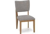 ashy brown inch standard seat height side chair   