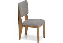 ashy brown inch standard seat height side chair   