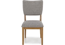 ashy brown inch standard seat height side chair   