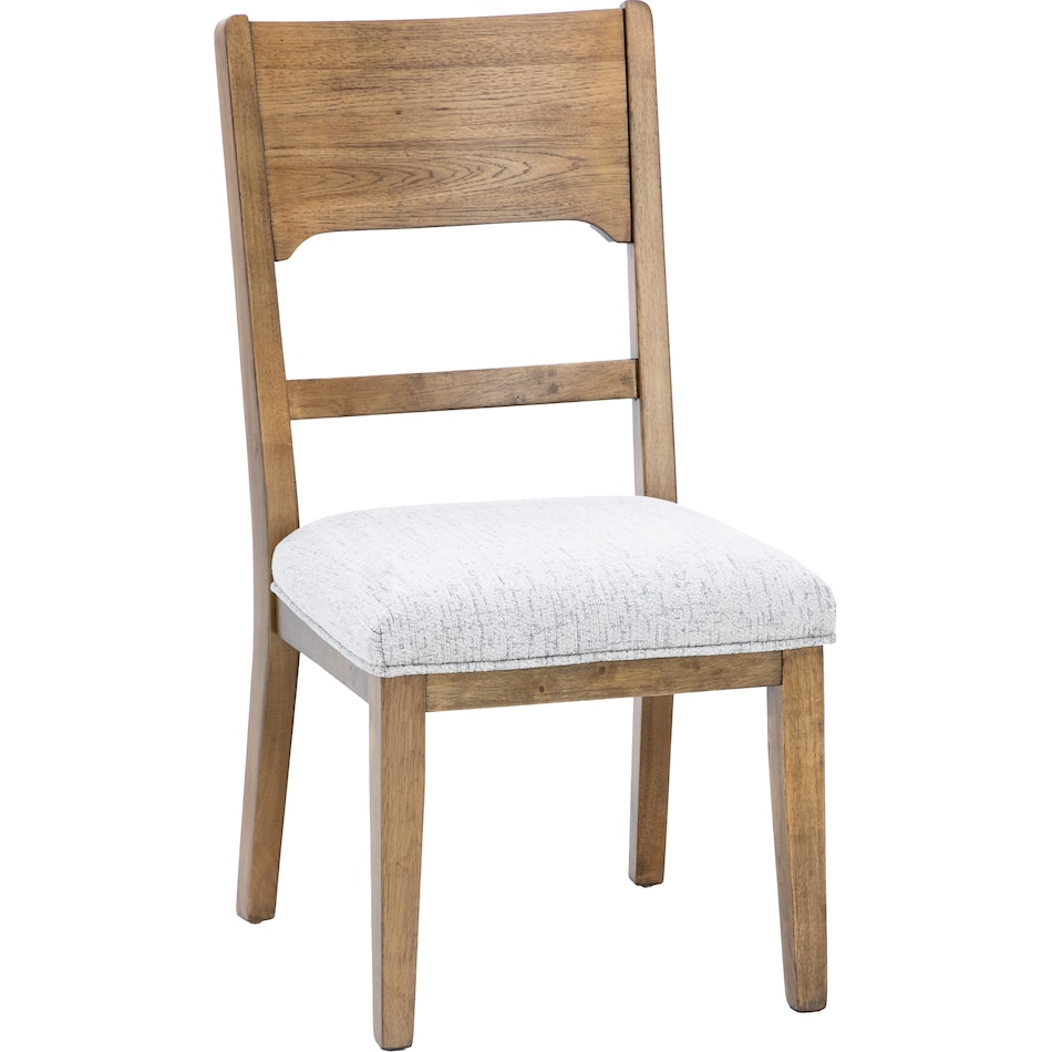 ashy brown inch standard seat height side chair   