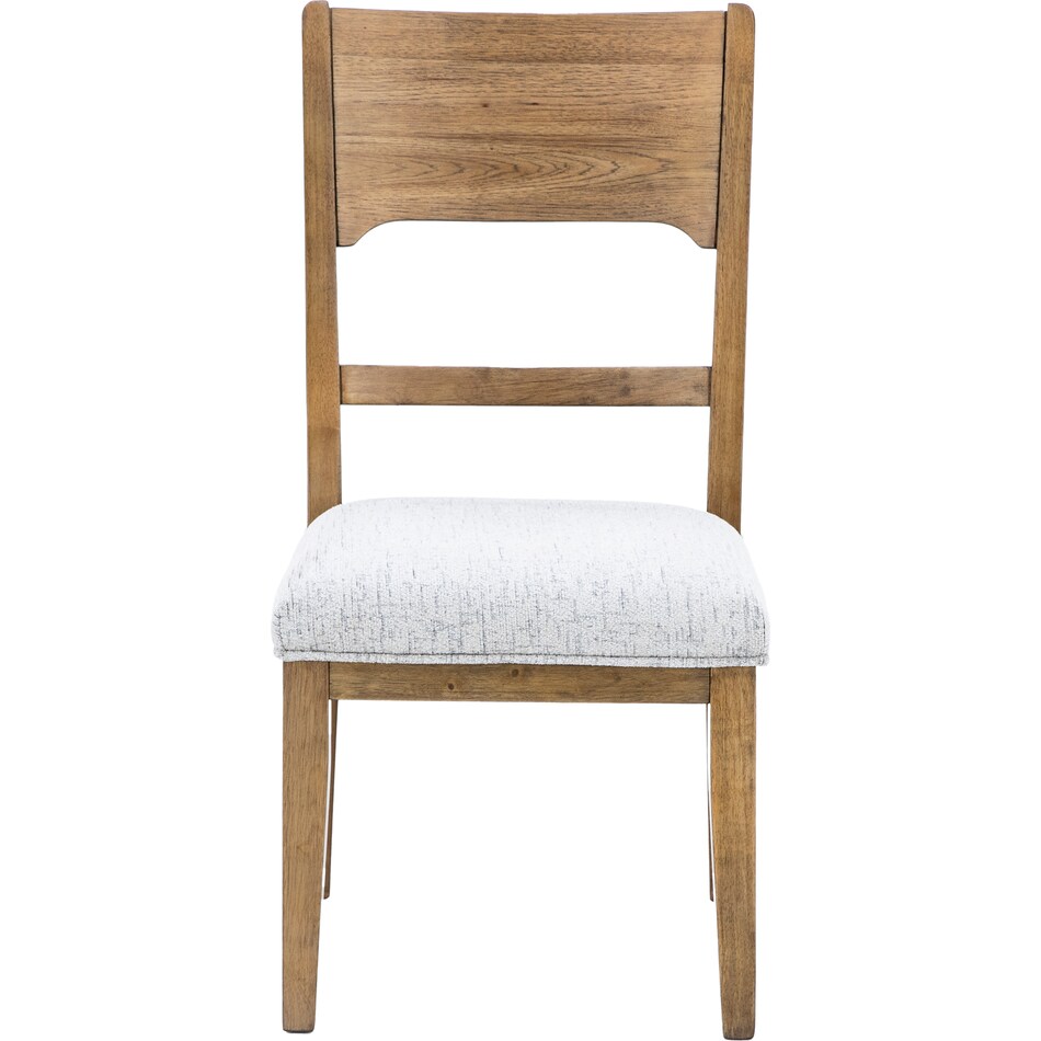 ashy brown inch standard seat height side chair   