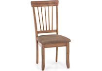 ashy brown inch standard seat height side chair   