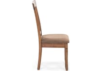 ashy brown inch standard seat height side chair   