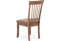 ashy brown inch standard seat height side chair   