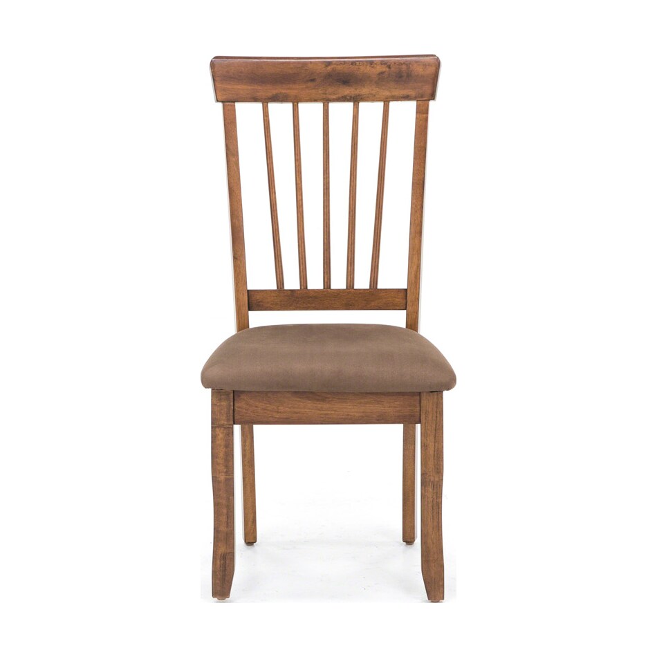 ashy brown inch standard seat height side chair   