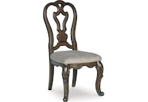 ashy brown inch standard seat height side chair   