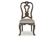ashy brown inch standard seat height side chair   