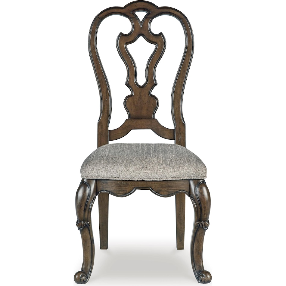 ashy brown inch standard seat height side chair   
