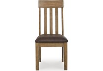 ashy brown inch standard seat height side chair   