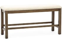 ashy brown  inchcounter seat height bench   