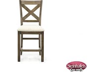 ashy brown  inchcounter seat height side chair  image   