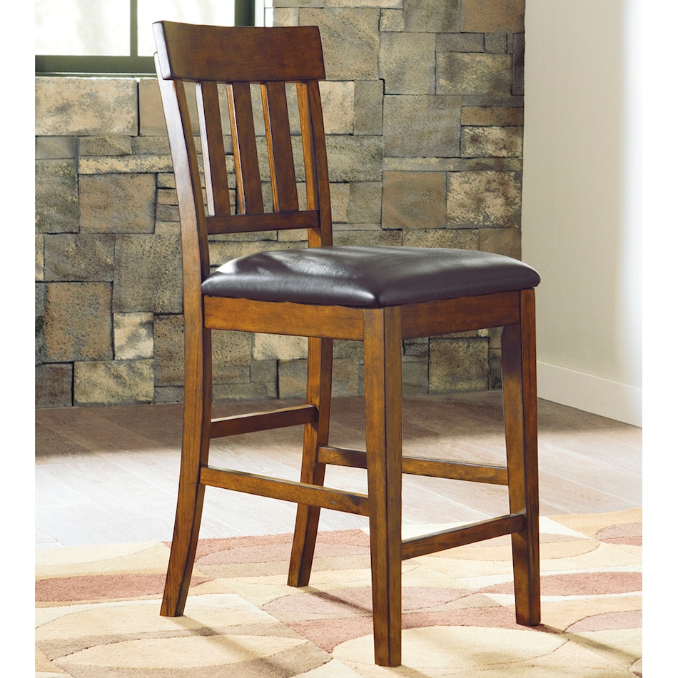 ashy brown  inchcounter seat height side chair   