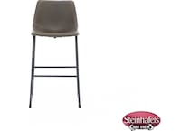 ashy brown inch & over bar seat stool  image   