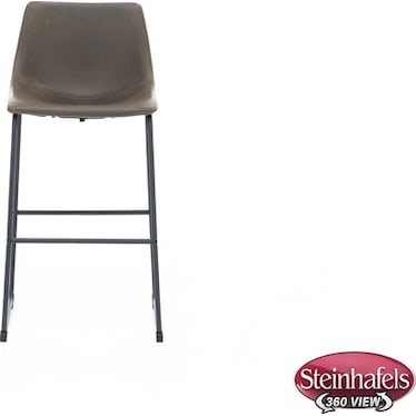 Leigh 29" Upholstered Bar Stool, Brown