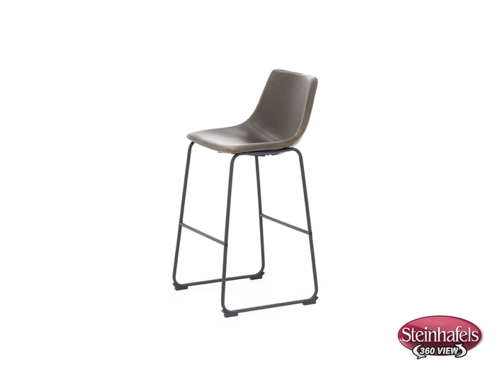 ashy brown inch & over bar seat stool  image   