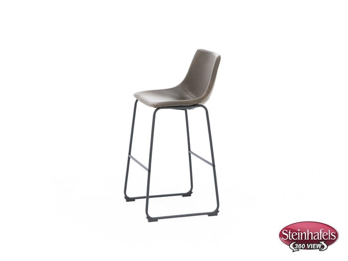 ashy brown inch & over bar seat stool  image   