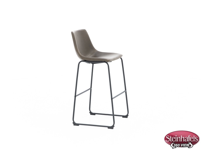 ashy brown inch & over bar seat stool  image   