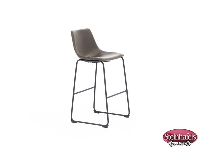 ashy brown inch & over bar seat stool  image   