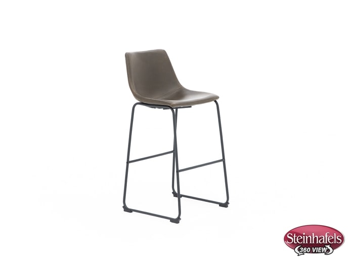 ashy brown inch & over bar seat stool  image   