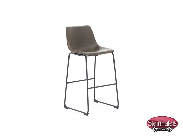 ashy brown inch & over bar seat stool  image   