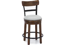 ashy brown inch & over bar seat stool   