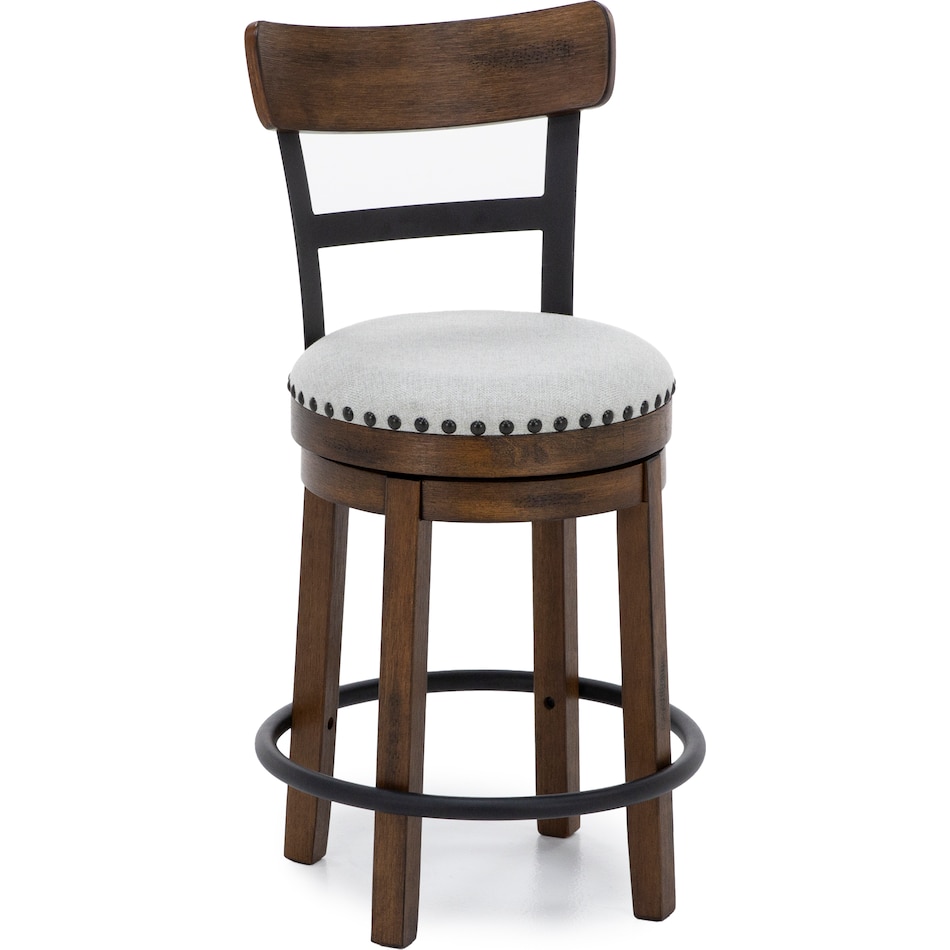 ashy brown inch & over bar seat stool   