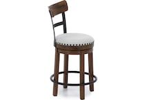 ashy brown inch & over bar seat stool   
