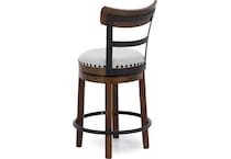 ashy brown inch & over bar seat stool   