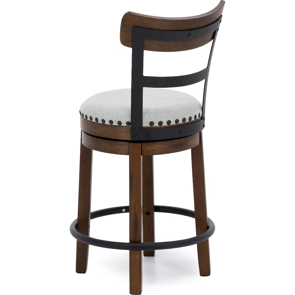 ashy brown inch & over bar seat stool   