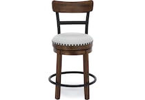 ashy brown inch & over bar seat stool   