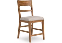 ashy brown inch & over bar seat stool   