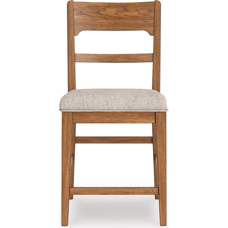 ashy brown inch & over bar seat stool   