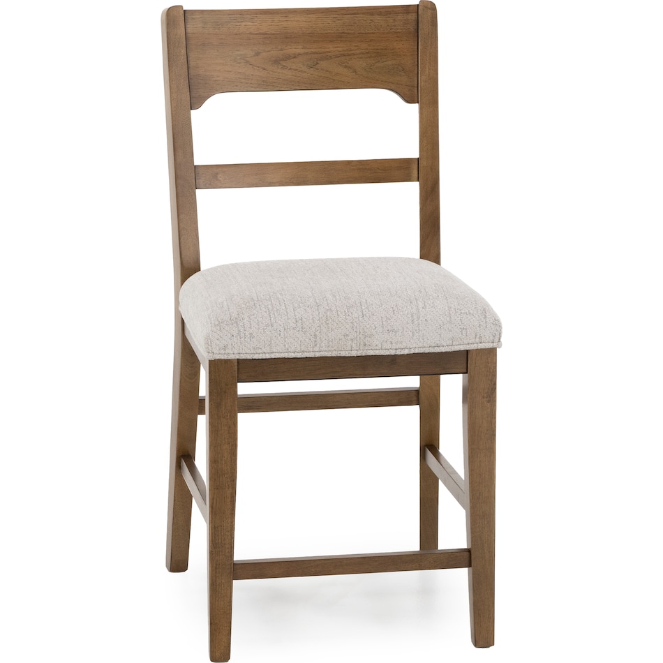 ashy brown inch & over bar seat stool   