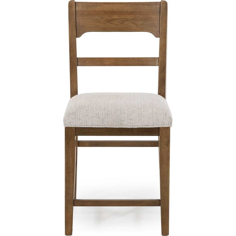 ashy brown inch & over bar seat stool   
