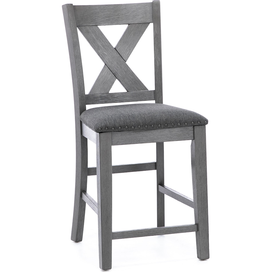 ashy brown inch & over bar seat stool   