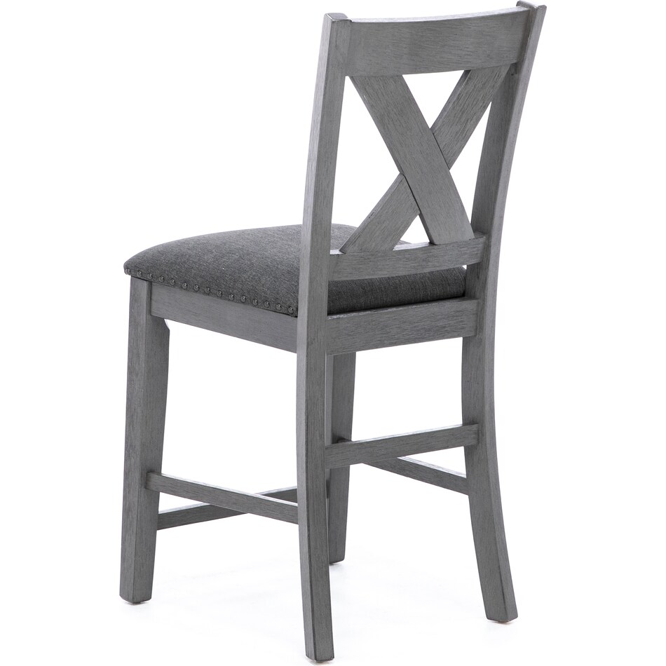 ashy brown inch & over bar seat stool   