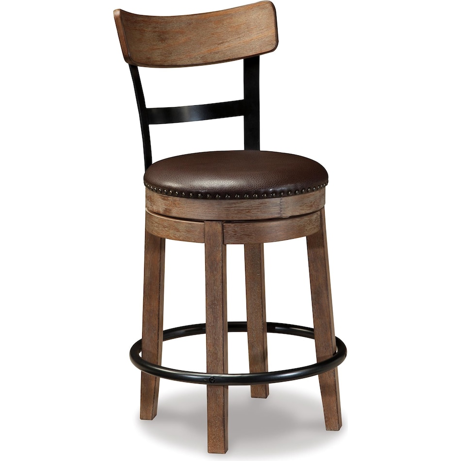 ashy brown inch & over bar seat stool   
