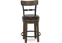 ashy brown inch & over bar seat stool   
