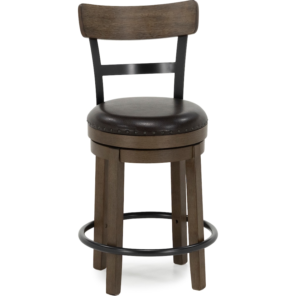 ashy brown inch & over bar seat stool   