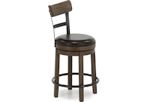ashy brown inch & over bar seat stool   
