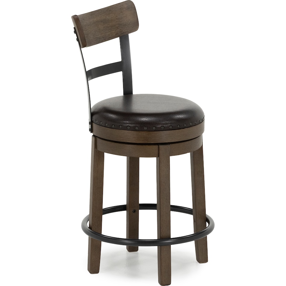 ashy brown inch & over bar seat stool   