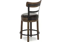 ashy brown inch & over bar seat stool   
