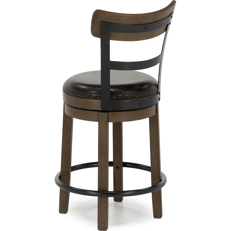 ashy brown inch & over bar seat stool   