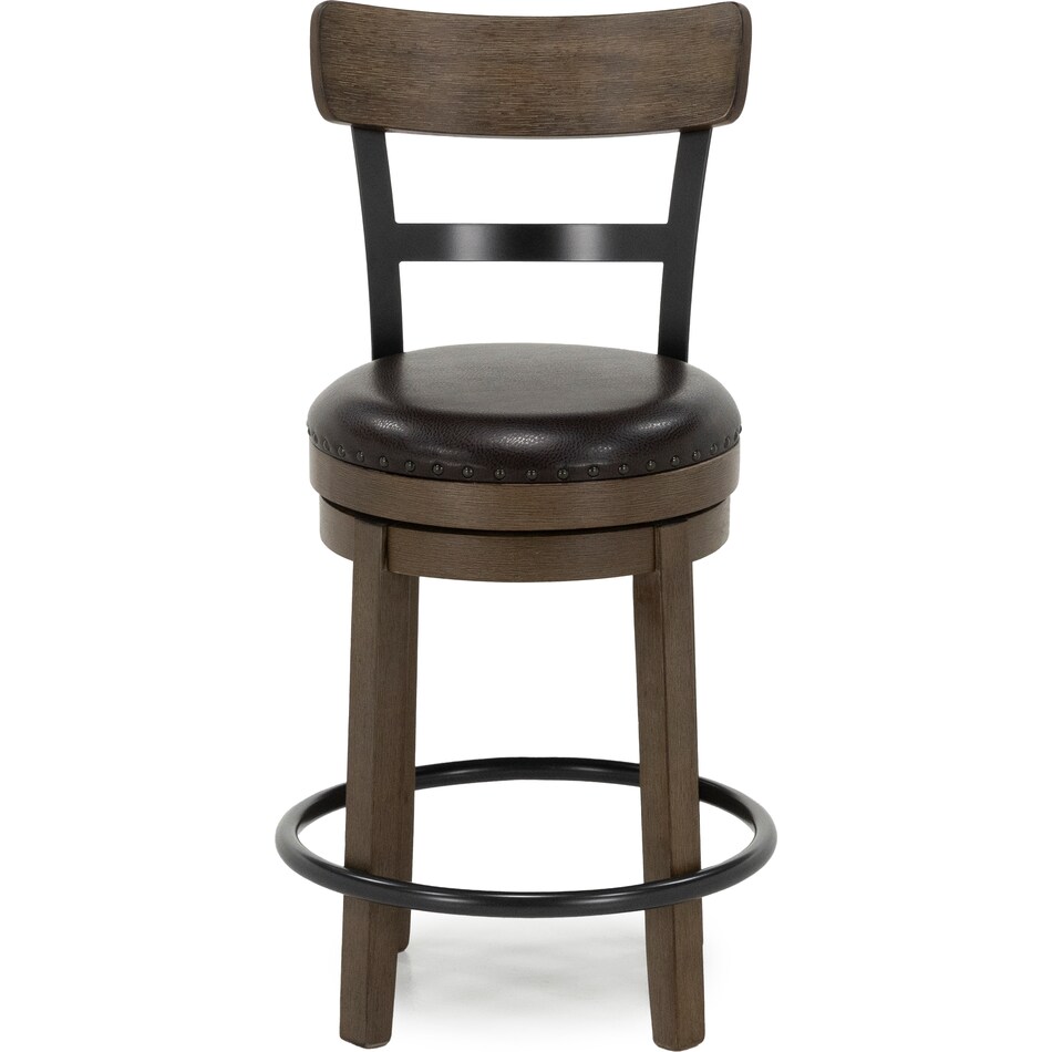 ashy brown inch & over bar seat stool   