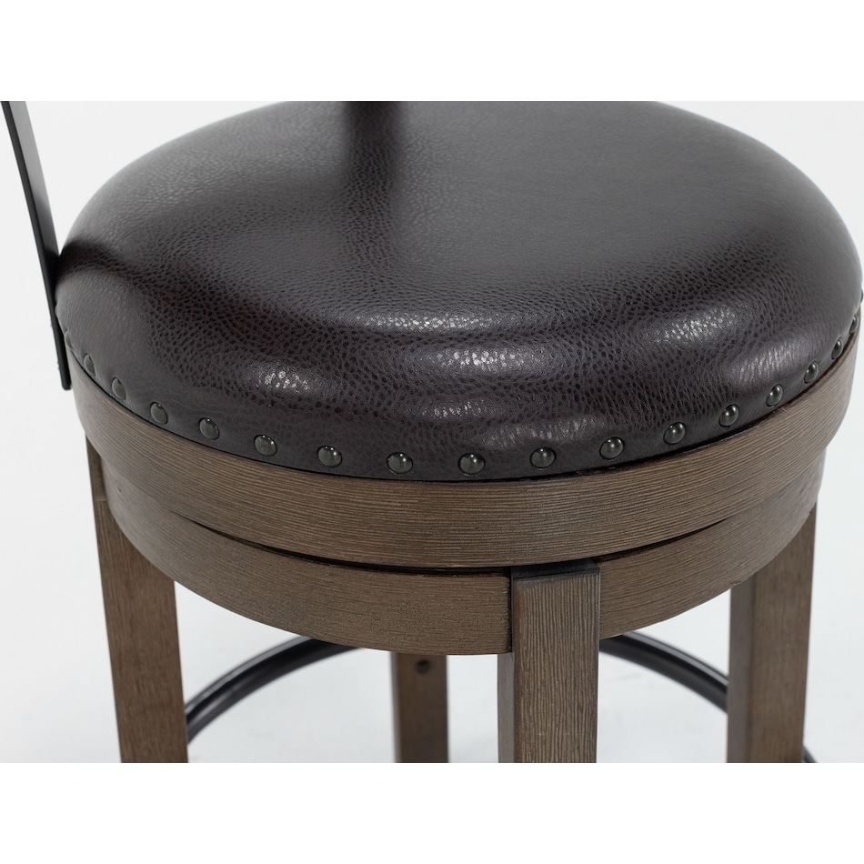 ashy brown inch & over bar seat stool   