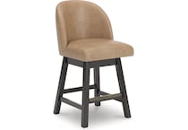ashy brown inch & over bar seat stool   