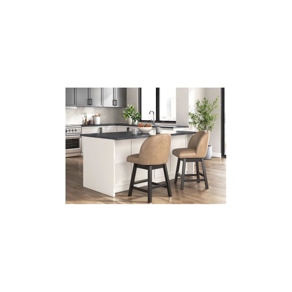 ashy brown inch & over bar seat stool   